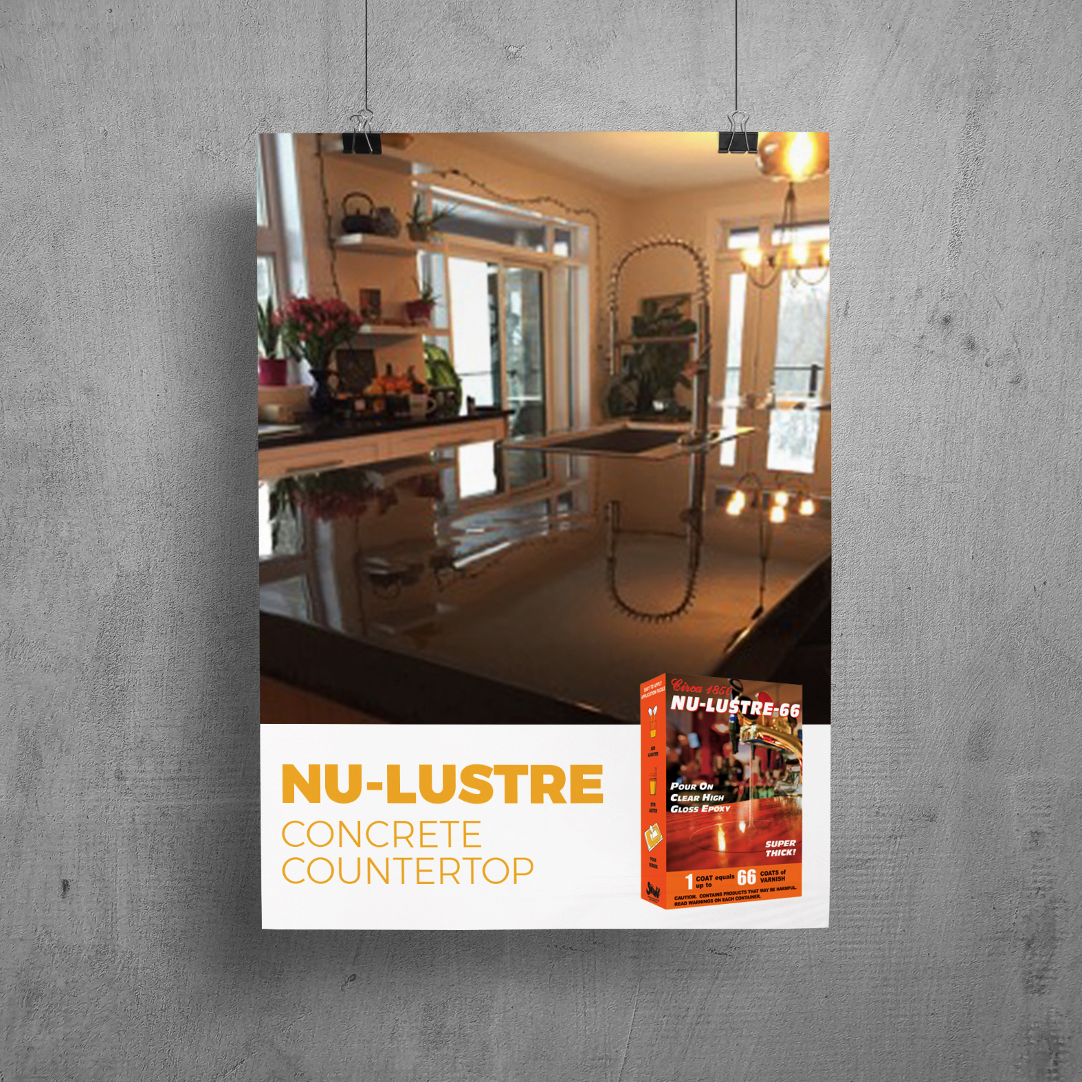 NU-LUSTRE-55 Concrete Countertops