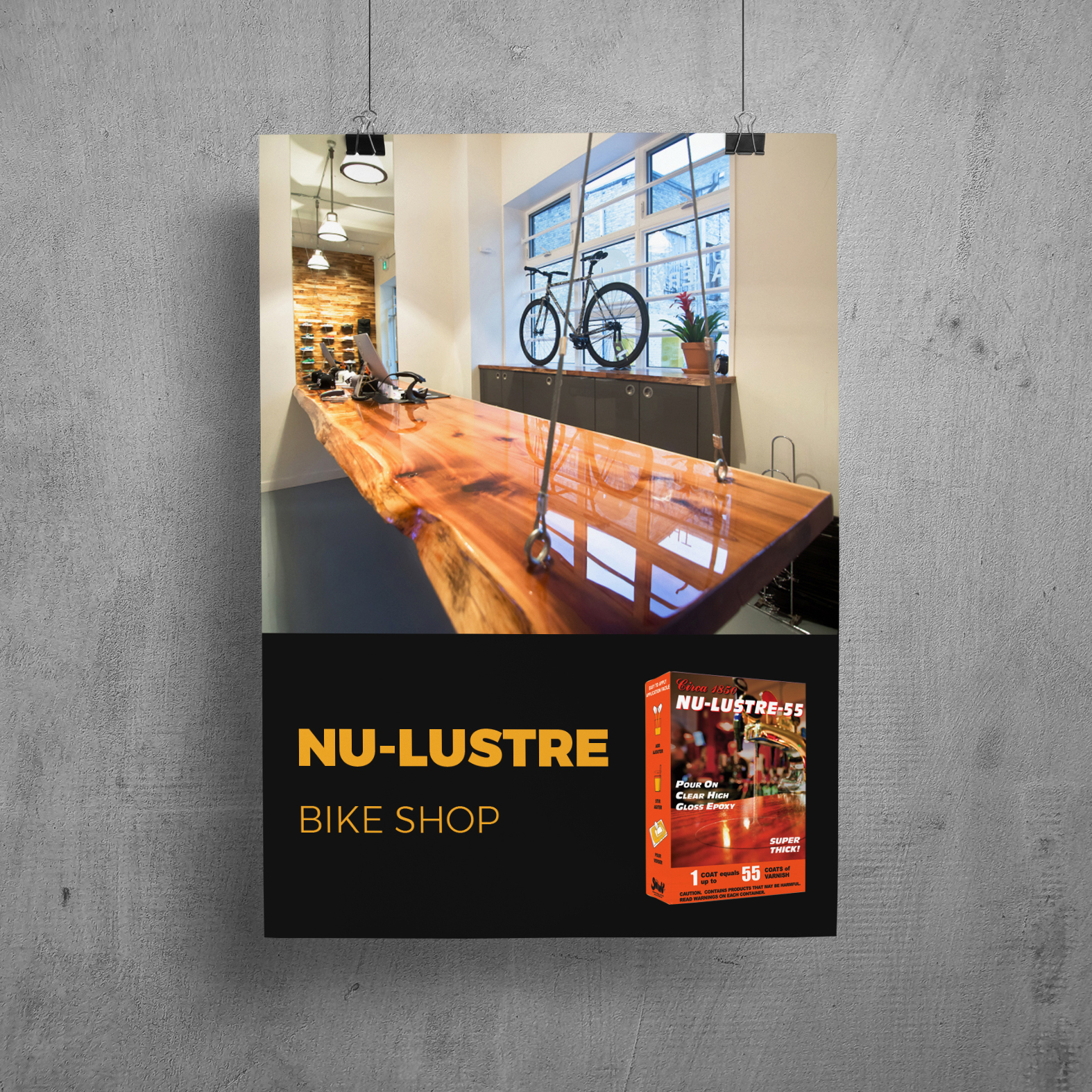 NU-LUSTRE-55  Bike Shop Counter