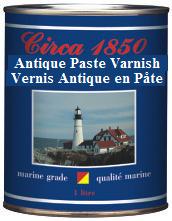 Circa 1850 Marine Grade Antique Paste Varnish