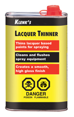 Klenk's Odourless Thinner thins oil-based paints and varnishes. It